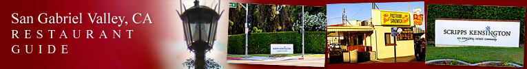 San Gabriel, California area restaurant guide (header)